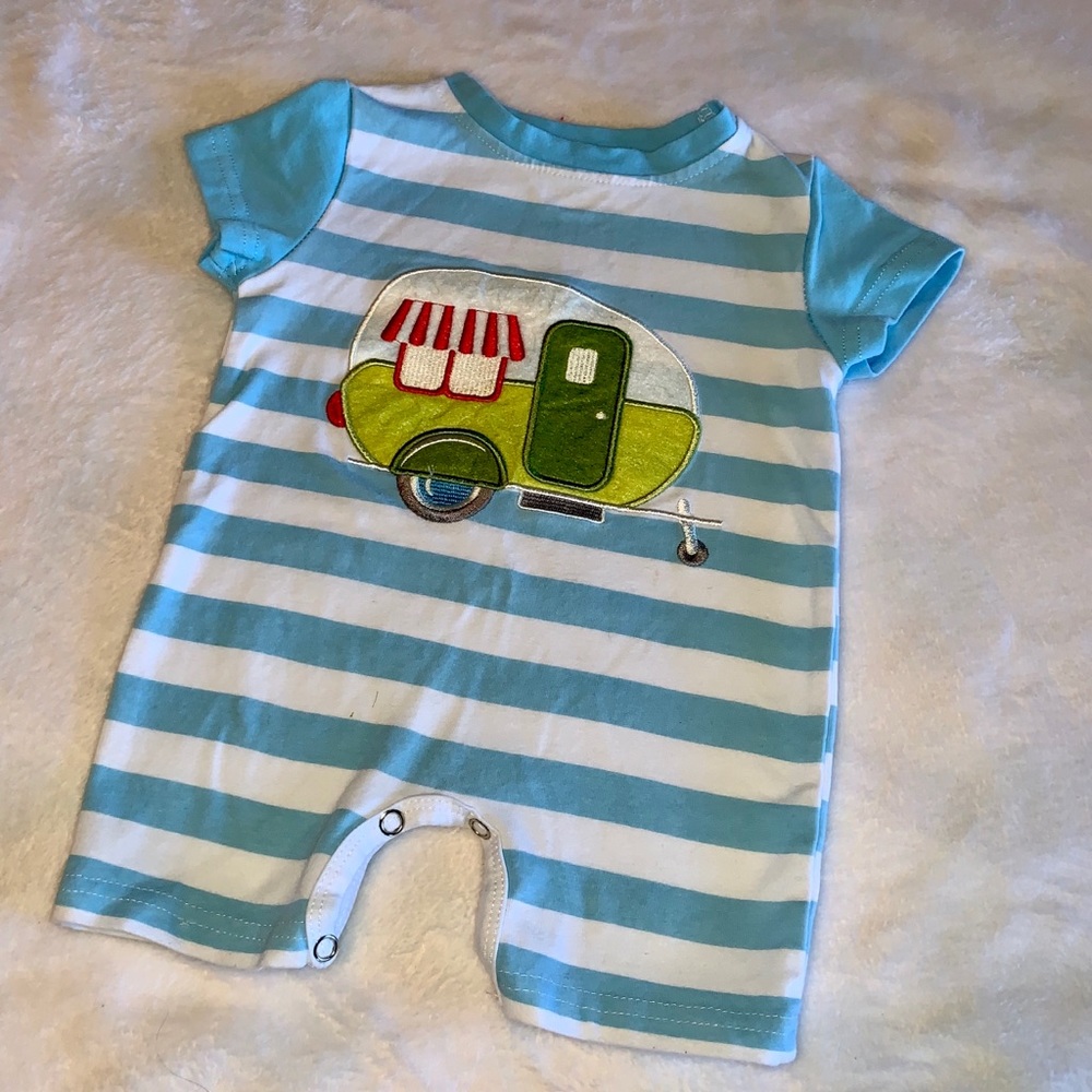 Boutique Camper Onesie (3-6M)